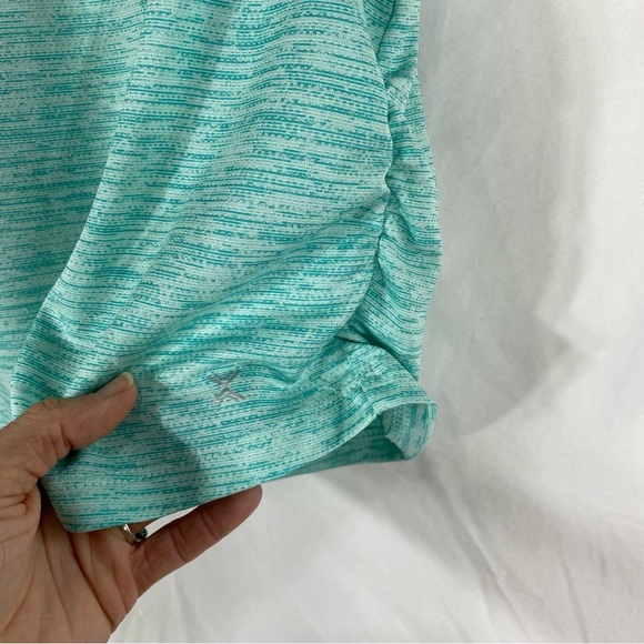 Xersion Girls Plus Antimicrobial Performance Wear Ruched Side Everair Top - Picture 2 of 4